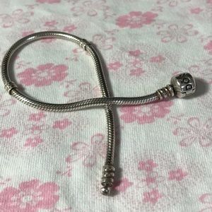 Pandora moments snake chain bracelet, 7.5”